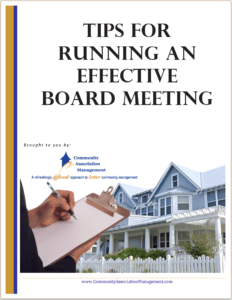 Tips for running an effective board meeting
