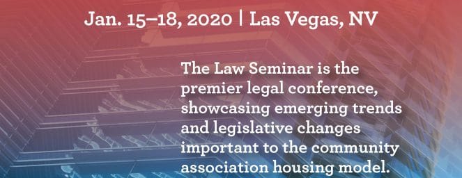 Details on the 2020 National Community Association Law Seminar